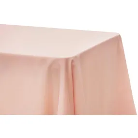 Lamour Satin 90"x156" Rectangular Oblong Tablecloth - Blush/Rose Gold