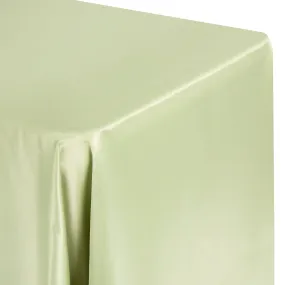 Lamour Satin 90"x156" Rectangular Oblong Tablecloth - Sage Green