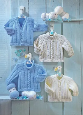 Sirdar - Baby Jumper & Cardigan in Snuggly DK - Knitting Pattern 3948