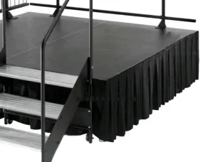 Stage Skirt, 24" x 12' Premier Black