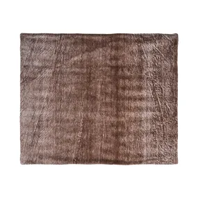 Tammy Faux Fur Throw Blanket, Light Brown