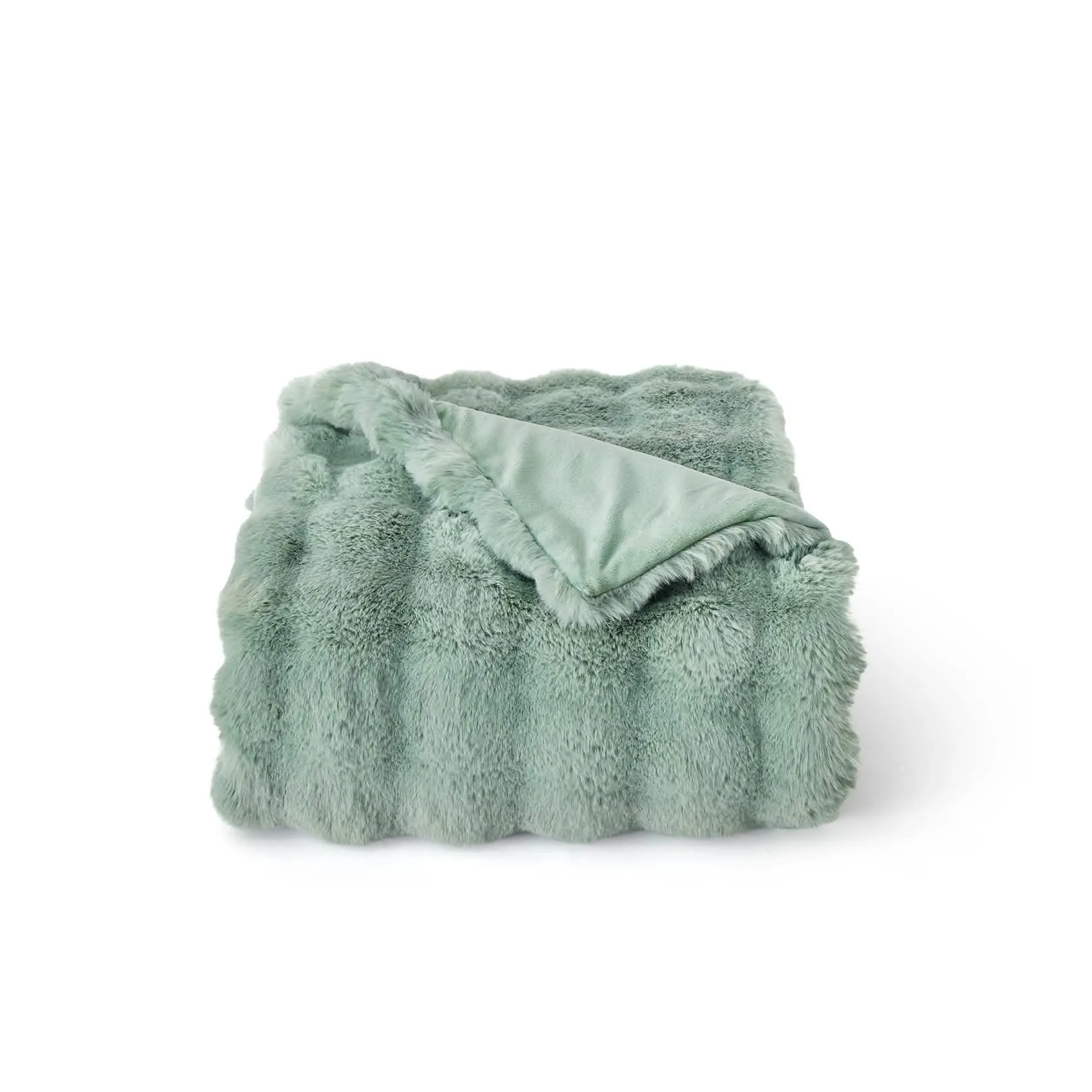 Ultra-Plush Bubble Faux Fur Blanket